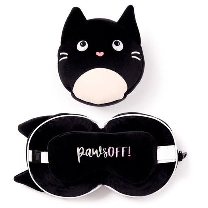 Almohada viaje antifaz Gato Feline Fine Relaxeazzz PUCKATOR