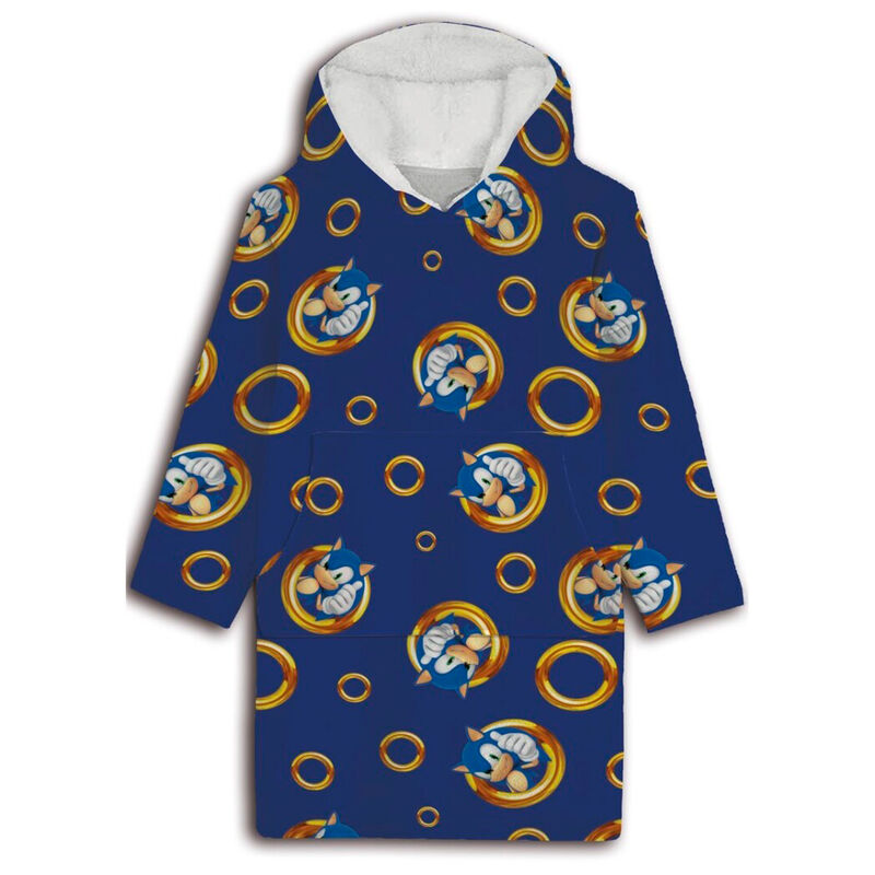 Bata sudadera oversize Sonic the Hedgehog coral adulto SEGA