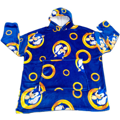 Bata sudadera oversize Sonic the Hedgehog coral adulto SEGA