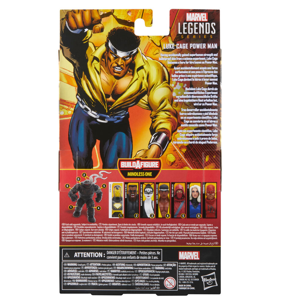 Figura Luke Cage Power Man Knights Legends Series Marvel 15cm HASBRO