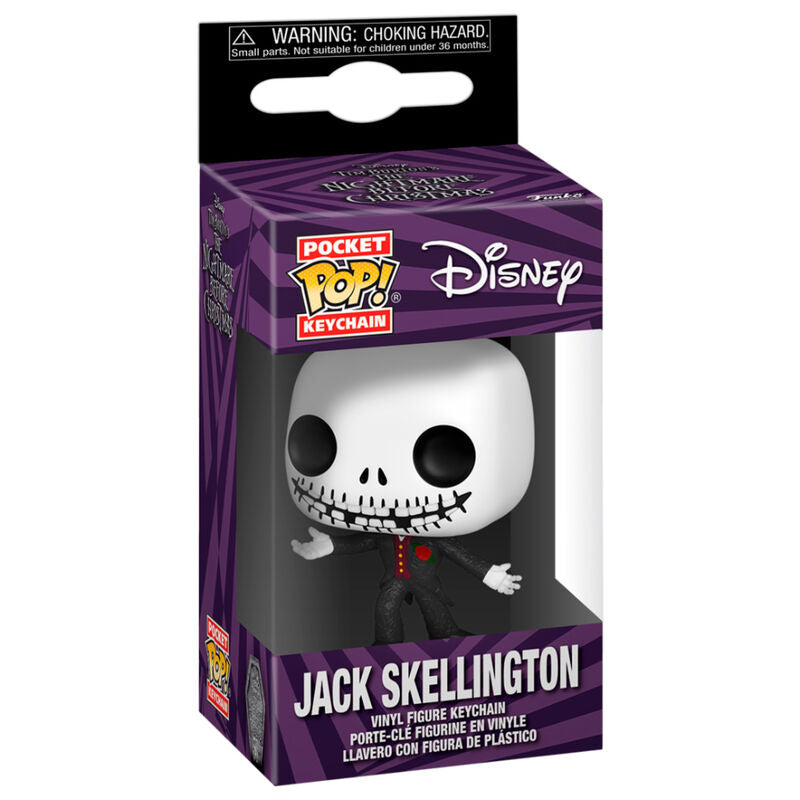 Llavero Pocket POP Disney Pesadilla Antes de Navidad 30th Anniversary Jack Skellington FUNKO