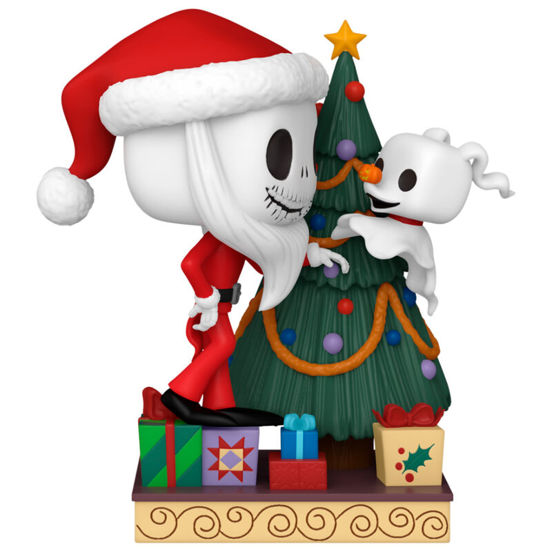 Figura POP Deluxe Disney Pesadilla Antes de Navidad 30th Anniversary Jack Skellington and Zero FUNKO