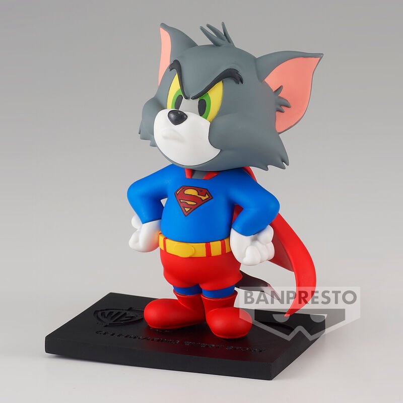 Figura Tom as Superman 100th Anniversary Warner Bross Tom and Jerry 8cm BANPRESTO