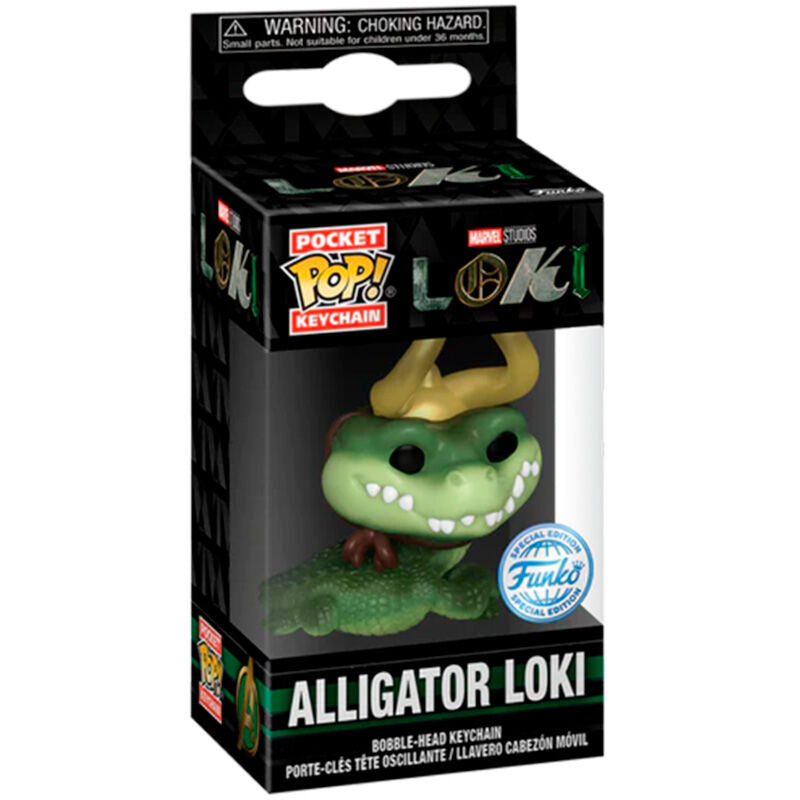 Llavero Pocket POP Marvel Loki Alligator Loki FUNKO
