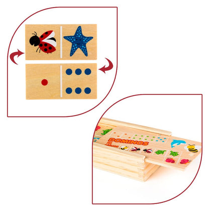 Domino Animales madera 29pzs WOOMAX
