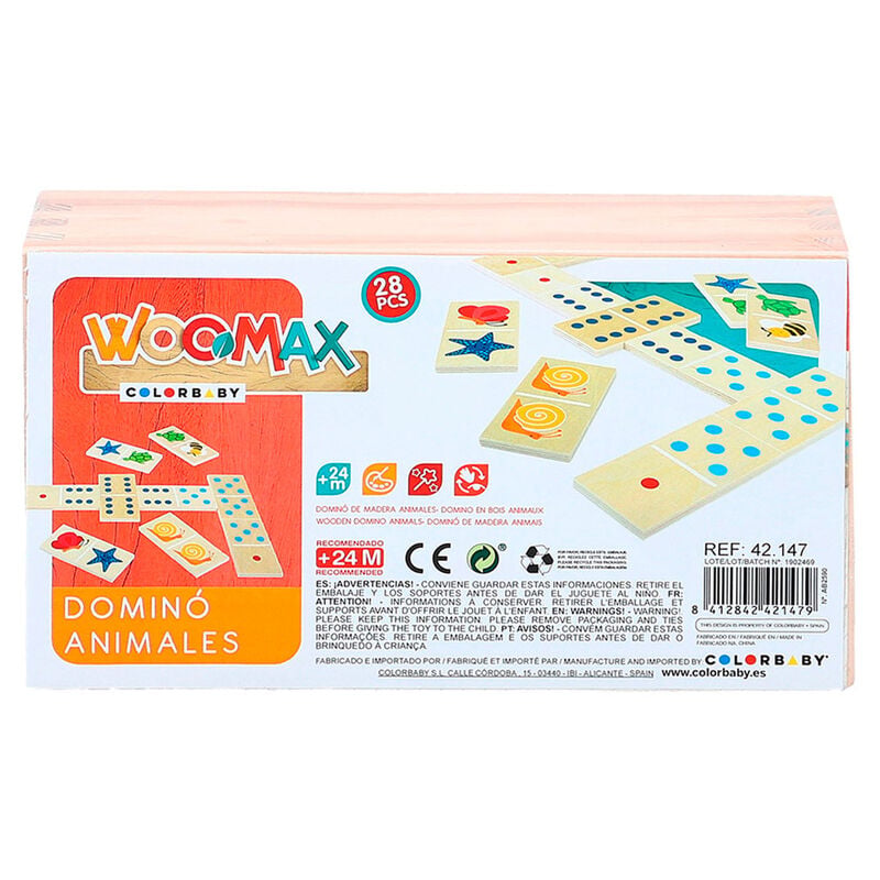 Domino Animales madera 29pzs WOOMAX