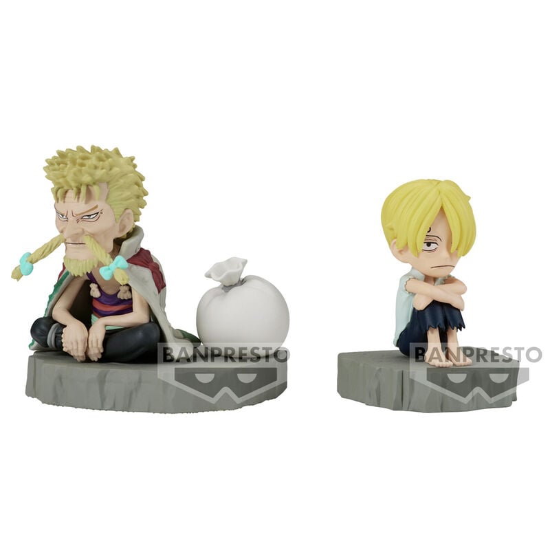 Figura Sanji & Zeff World Collectable Stories One Piece 6cm BANPRESTO