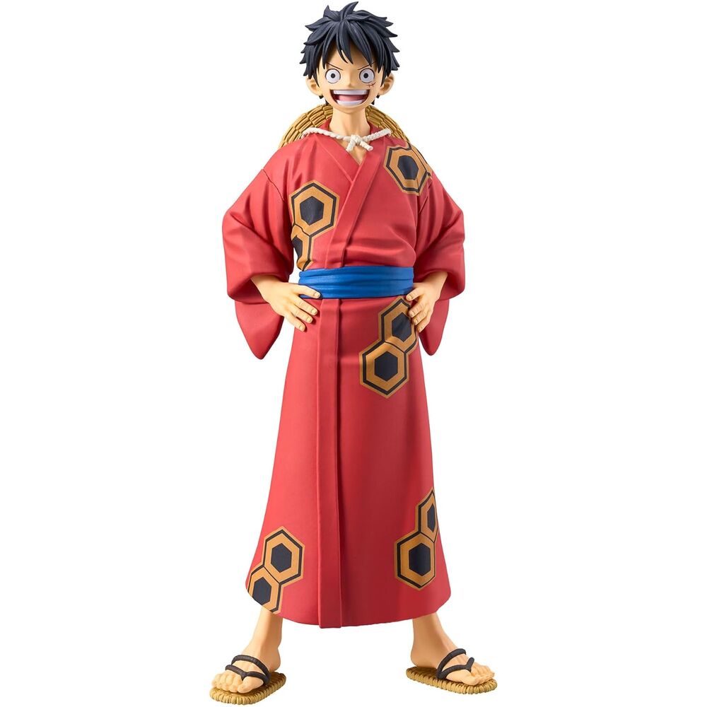 Figura Monkey D Luffy Wanokuni Yukata The Grandline Series One Piece 16cm BANPRESTO