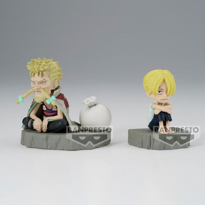 Figura Sanji & Zeff World Collectable Stories One Piece 6cm BANPRESTO