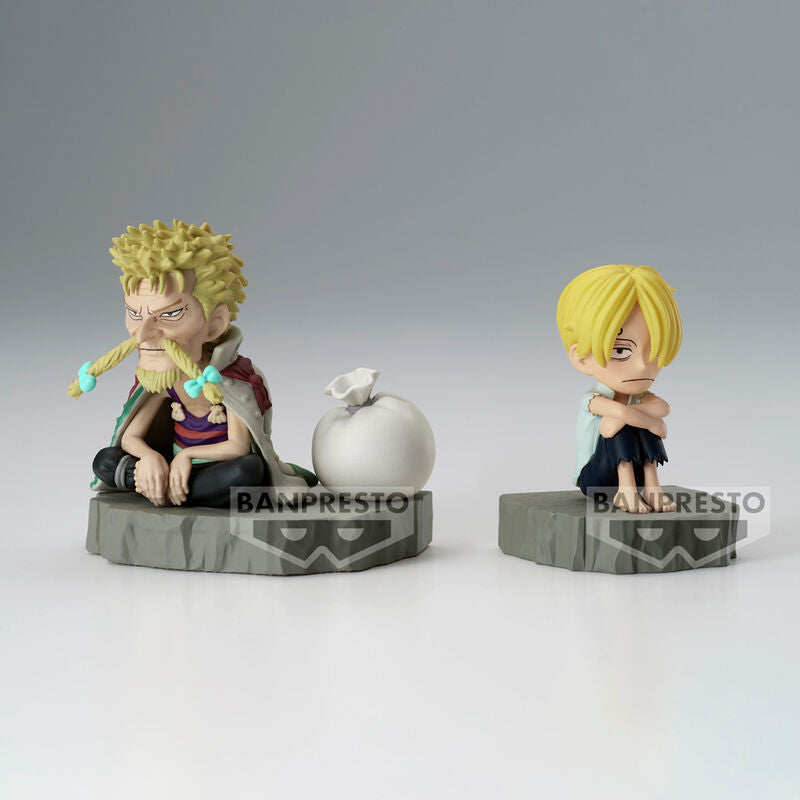 Figura Sanji & Zeff World Collectable Stories One Piece 6cm BANPRESTO