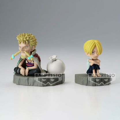 Figura Sanji & Zeff World Collectable Stories One Piece 6cm BANPRESTO