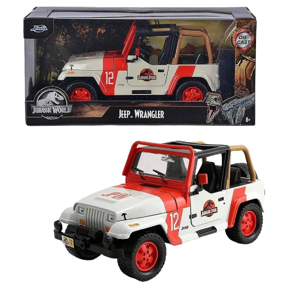 Coche Jeep Wrangler Jurassic Park 1/24 JADA TOYS