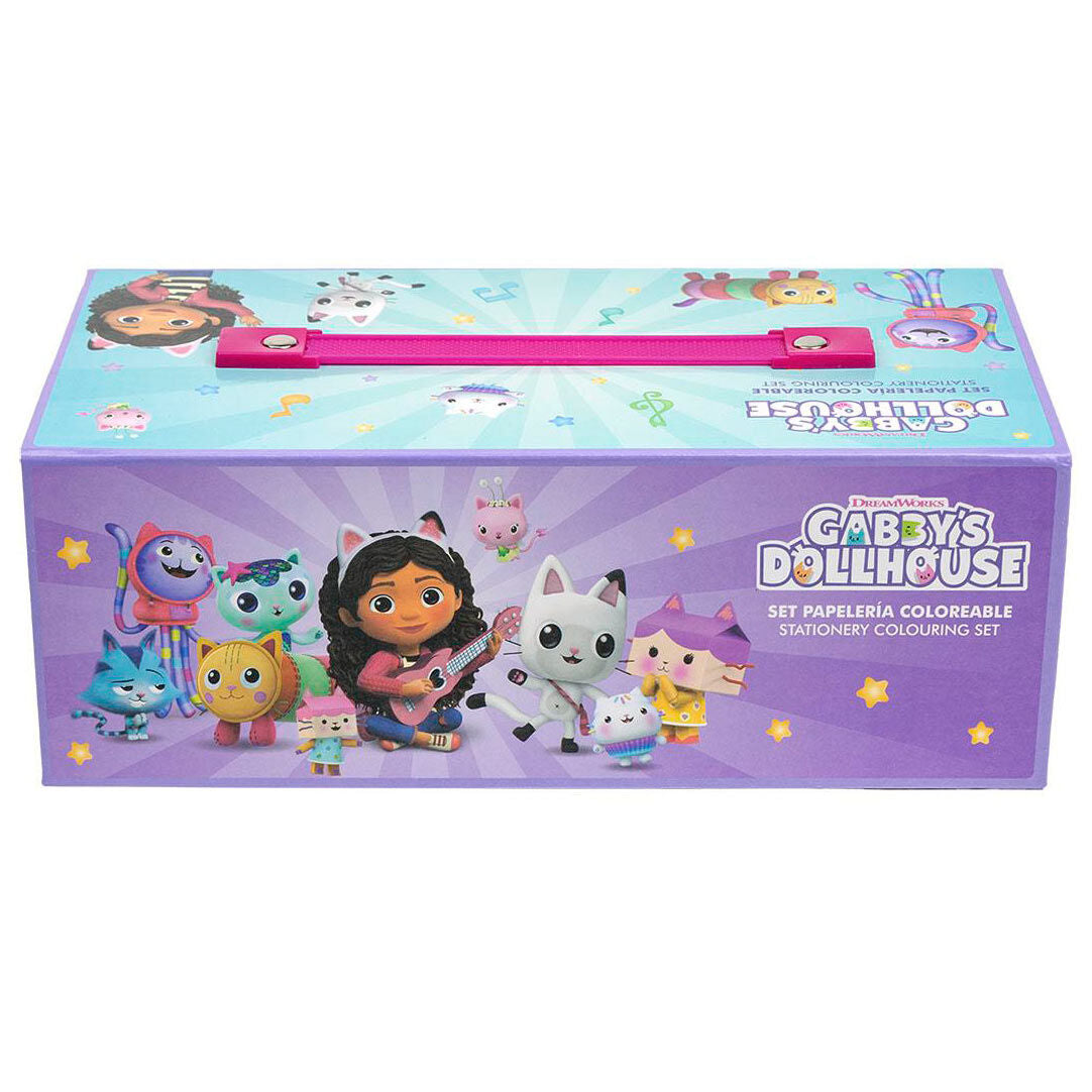 Maletin papeleria coloreable La Casa de Muñecas de Gabby CERDÁ