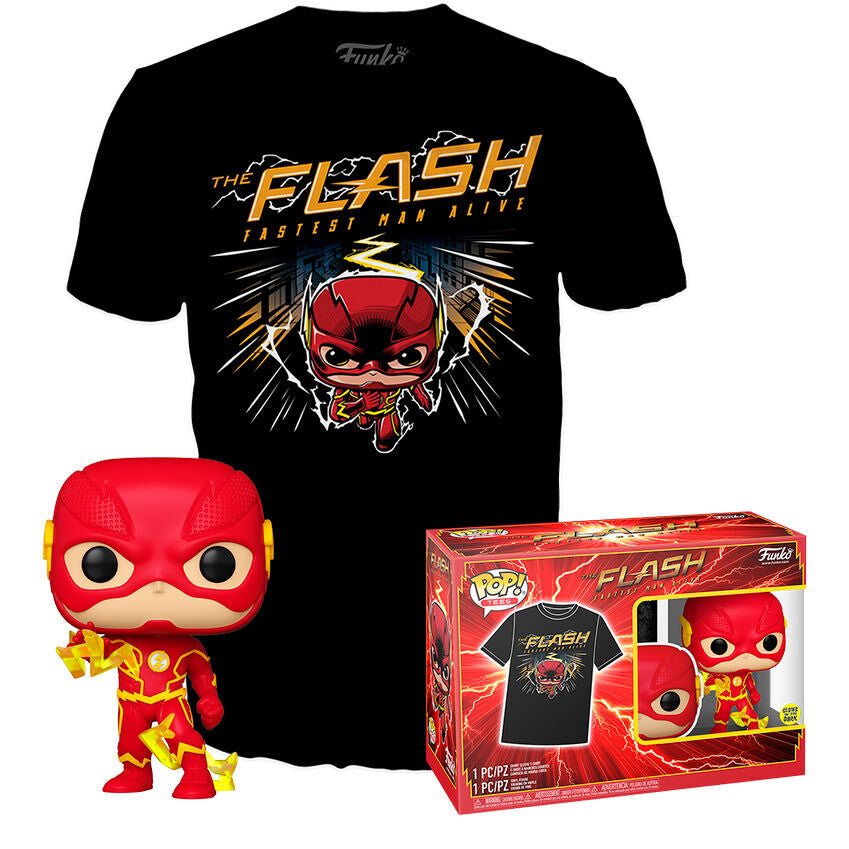 Set figura POP & Tee DC Comics The Flash FUNKO