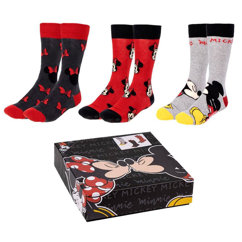 Set 3 calcetines Minnie Disney adulto CERDÁ