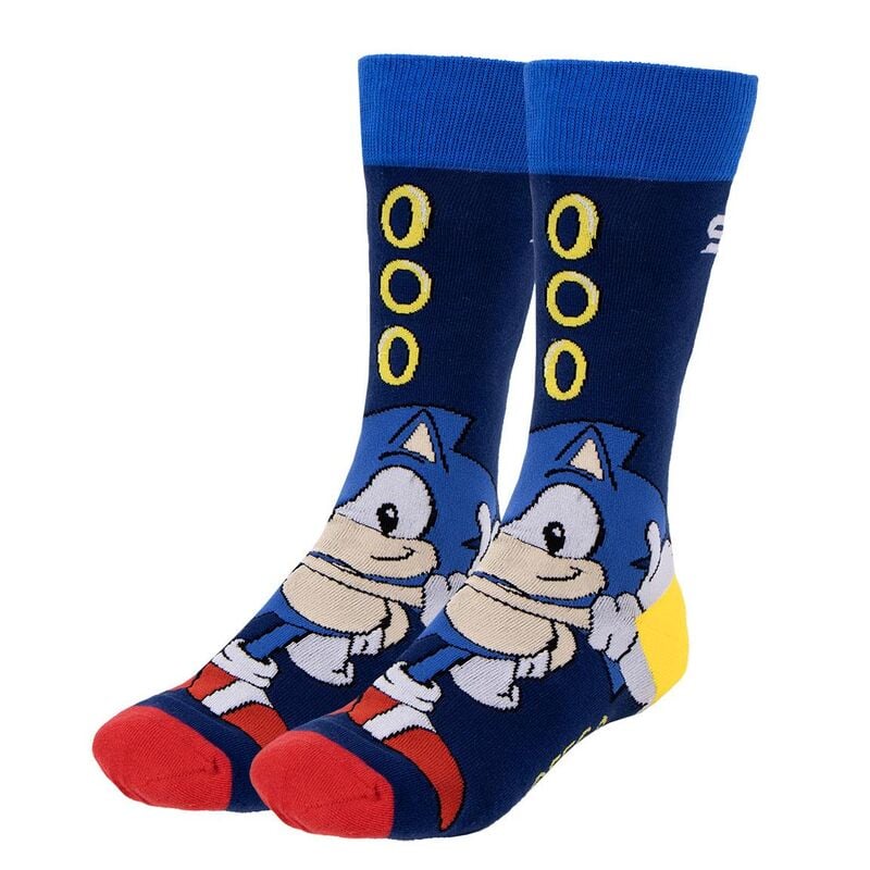 Set 3 calcetines Sonic the Hedgehog adulto CERDÁ