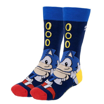 Set 3 calcetines Sonic the Hedgehog adulto CERDÁ