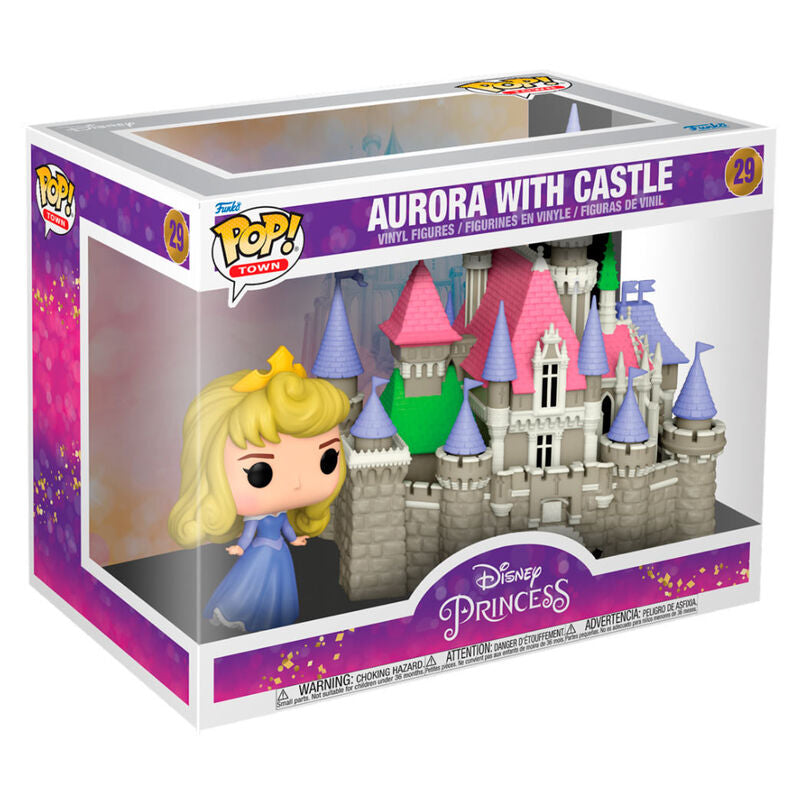 Figura POP Town Disney Princesas Aurora with Castle FUNKO