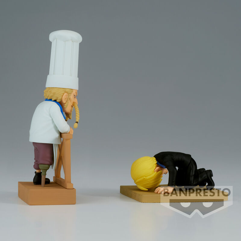 Figura world collectable Sanji & Zeff 2 WCF Log Series One Piece 8cm BANPRESTO