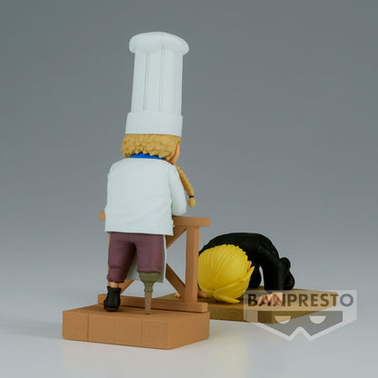 Figura world collectable Sanji & Zeff 2 WCF Log Series One Piece 8cm BANPRESTO