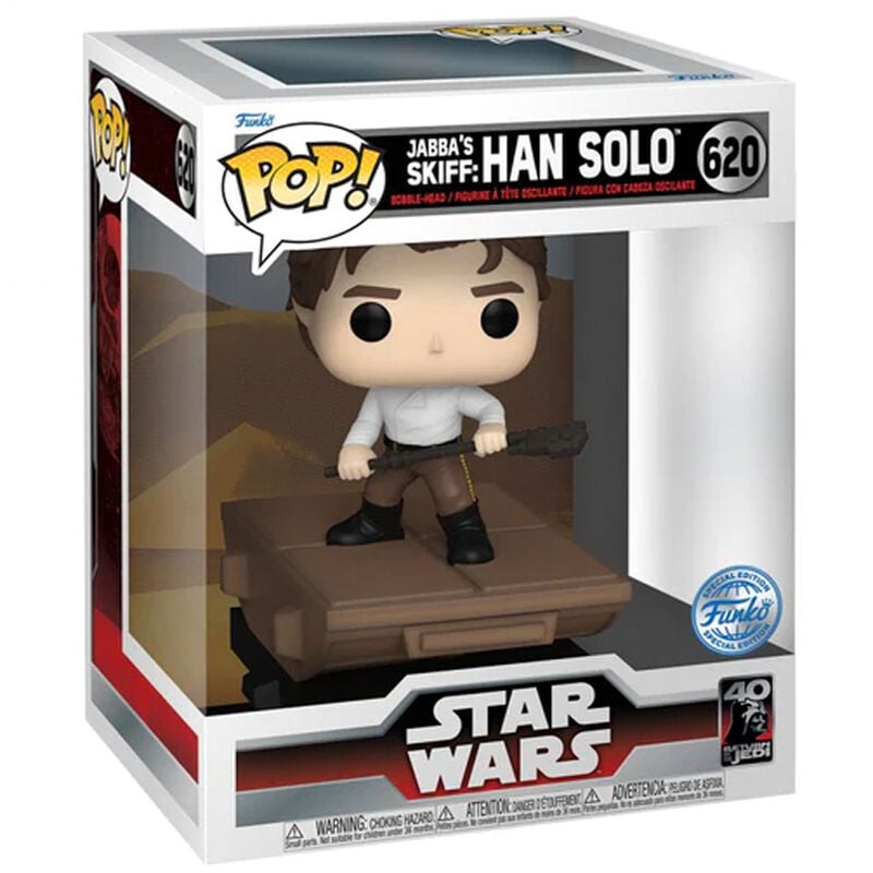 Figura POP Deluxe Star Wars Jabba Skiff Han Solo Exclusive FUNKO