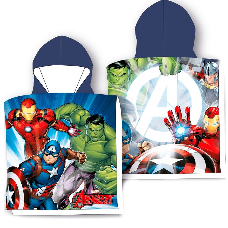 Poncho toalla Vengadores Avengers Marvel algodon MARVEL