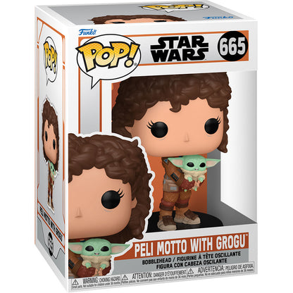Figura POP Star Wars Mandalorian 9 Peli Motto with Grogu FUNKO
