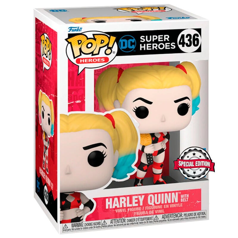 Figura POP DC Comics Super Heroes Harley Quinn Exclusive FUNKO