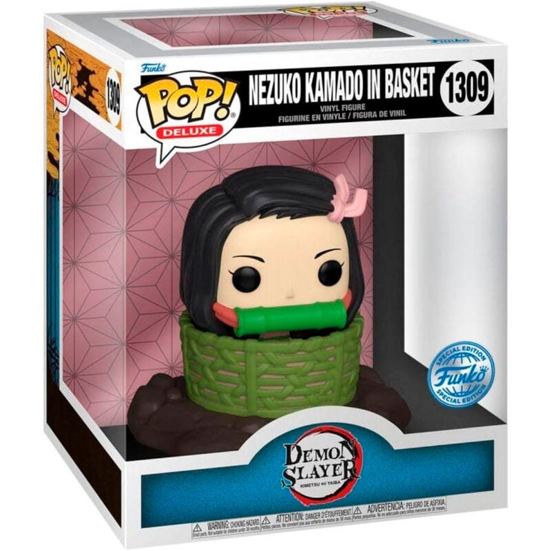 Figura POP Deluxe Demon Slayer Kimetsu no Yaiba Nezuko Kamado in Basket Exclusive FUNKO