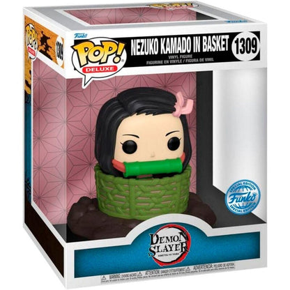 Figura POP Deluxe Demon Slayer Kimetsu no Yaiba Nezuko Kamado in Basket Exclusive FUNKO