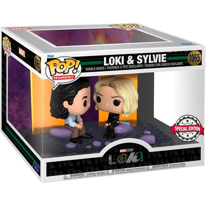 Figura POP Moment Marvel Loki - Loki and Sylvie Exclusive FUNKO
