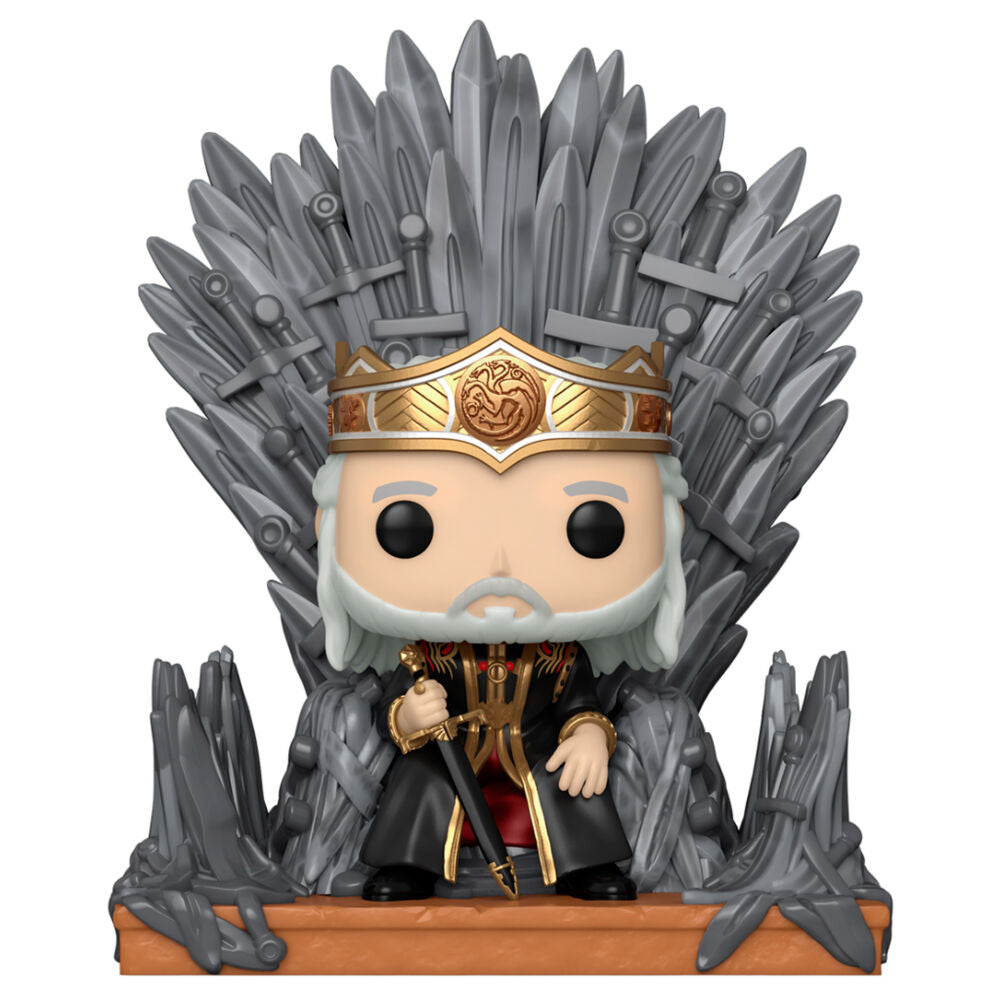 Figura POP Deluxe La Casa del Dragon Viserys on the Iron Throne FUNKO