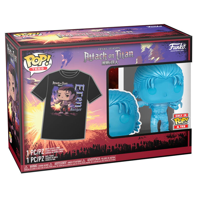 Set figura POP & Tee Attack on Titan Eren Exclusive FUNKO