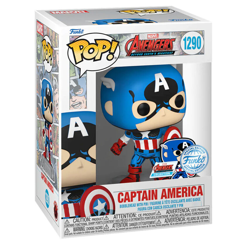 Figura POP Marvel Los Vengadores Avengers Captain America Exclusive FUNKO