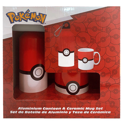 Set cantimplora aluminio + taza ceramica Pokemon KIDS LICENSING