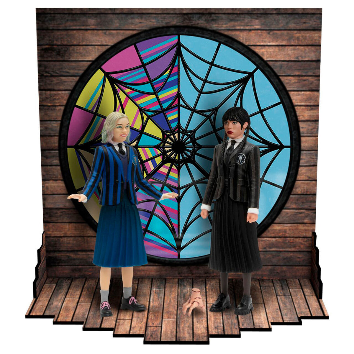 Set 2 figuras Miercoles & Enid Miercoles 9,5cm MEZCO TOYZ