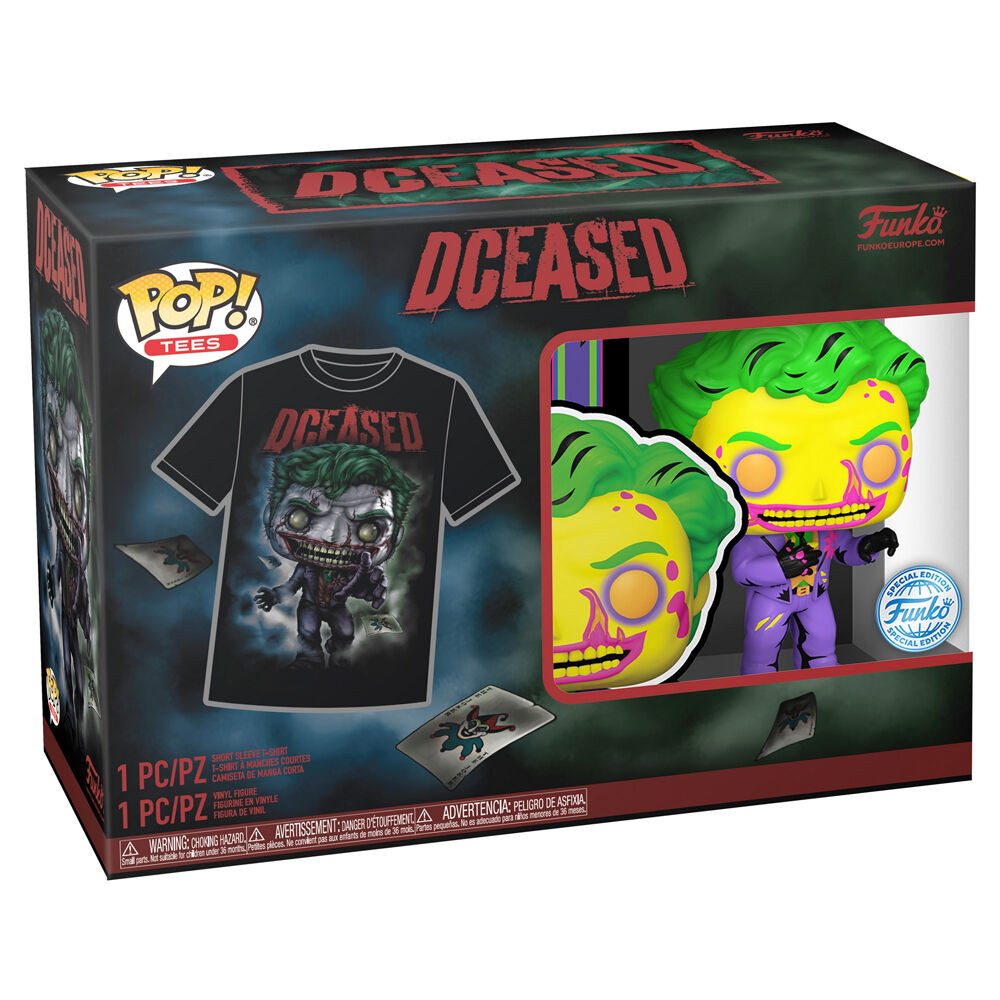 Set figura POP & Tee DC Comics Joker FUNKO