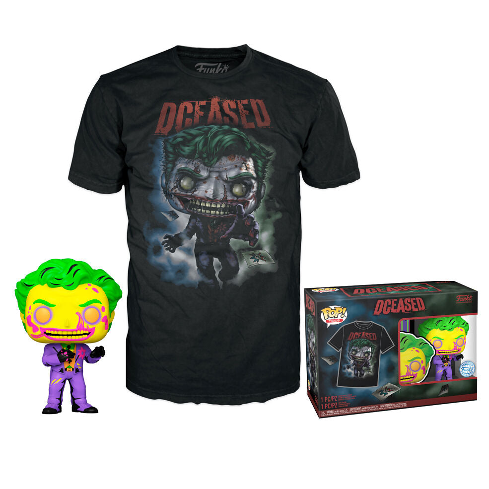 Set figura POP & Tee DC Comics Joker FUNKO