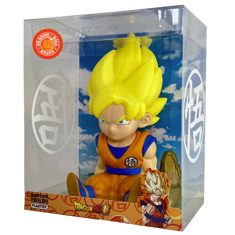 Figura hucha Son Goku Super Saiyan Dragon Ball Super 15cm PLASTOY