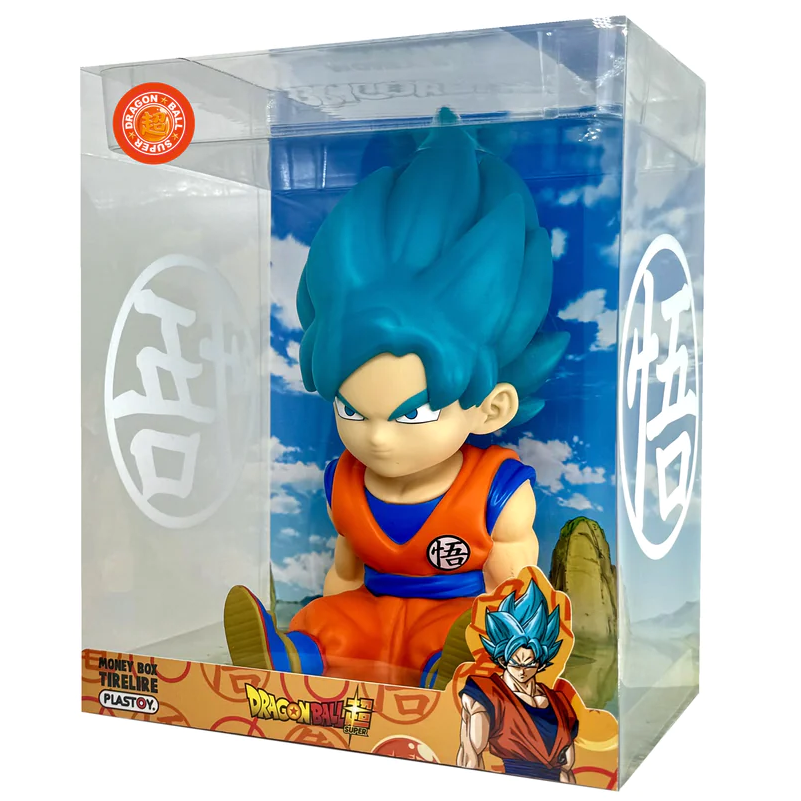 Figura hucha Son Goku Super Saiyan Blue Dragon Ball Super 15cm PLASTOY