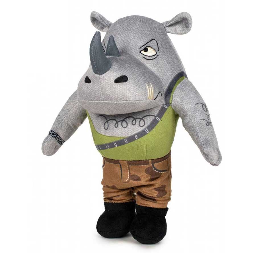Peluche Rocksteady Mutant Mayhem Tortugas Ninja 28cm PLAY BY PLAY
