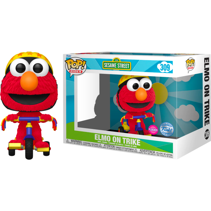 Figura POP Rides Barrio Sesamo Elmo on Trike Exclusive FUNKO