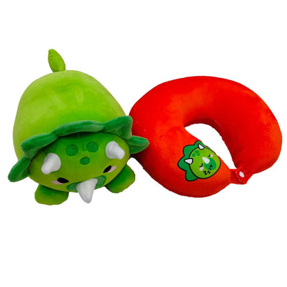 Almohada viaje + peluche Swapseazzz Dinosaurio Adorasaurs PUCKATOR