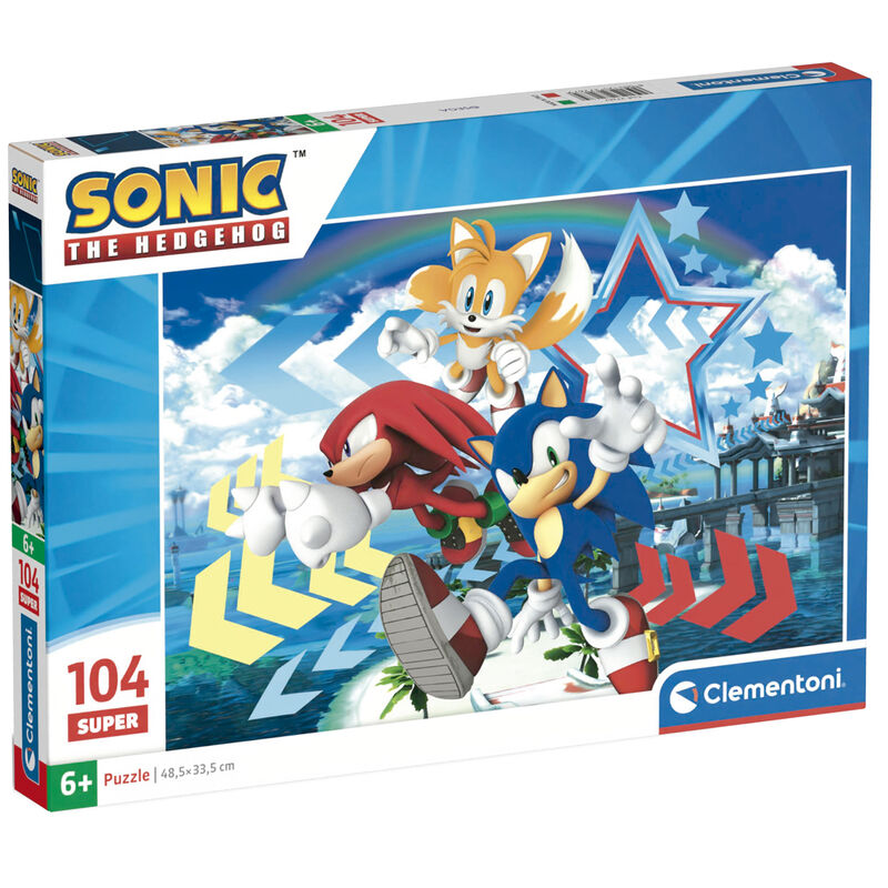 Puzzle Sonic the Hedgehog 104pzs CLEMENTONI
