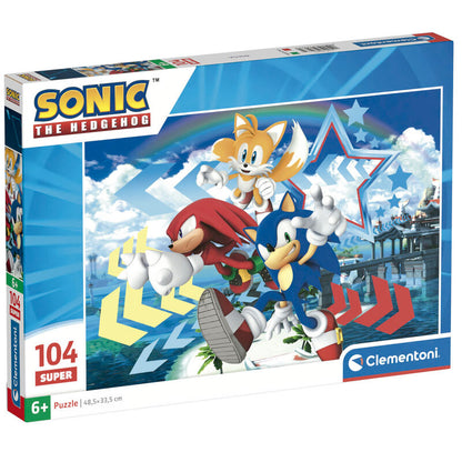 Puzzle Sonic the Hedgehog 104pzs CLEMENTONI