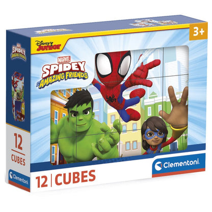 Puzzle cubo Spidey Marvel 12pzs CLEMENTONI