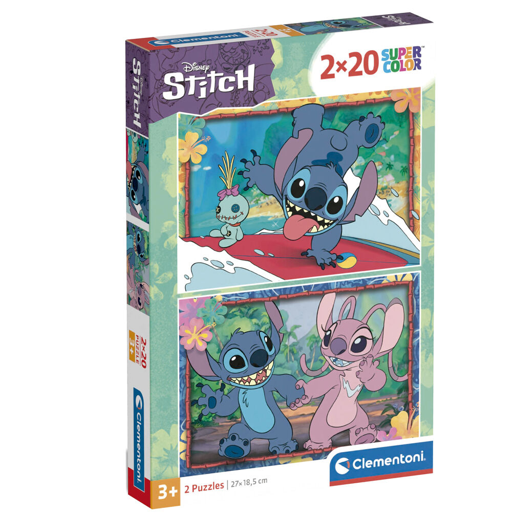 Puzzle Stitch Disney 2x20pzs CLEMENTONI