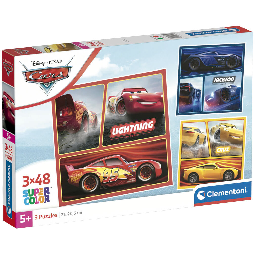Puzzle Cars Disney 3x48pzs CLEMENTONI