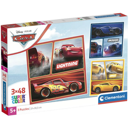Puzzle Cars Disney 3x48pzs CLEMENTONI
