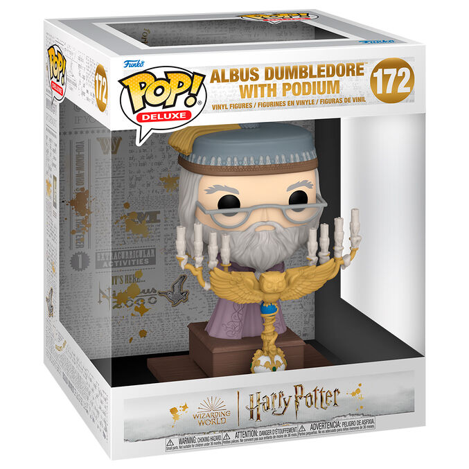 Figura POP Deluxe Harry Potter y el Prisionero de Azkaban - Dumbledore with Podium FUNKO